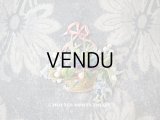 【クリスマスセール2021対象外】1900年代 アンティーク ダイカットクロモ　菫＆鈴蘭の花かご