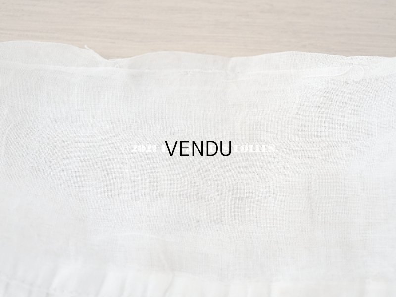 画像9: 【クリスマスセール2021対象外】1900年代 アンティーク 幅広 ドレスの裾  1.77m 2段プリーツ入り＆手編みのヴァランシエンヌレース 21cm幅 