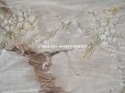 画像7: 【クリスマスセール2021対象外】アンティーク リボン刺繍のパネル 薔薇の花かご　＆　鈴蘭