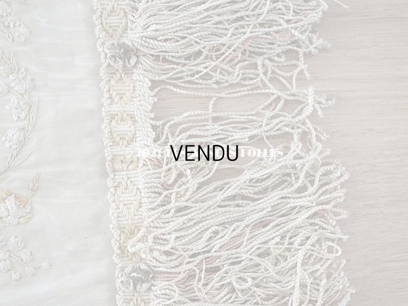 画像15: 【クリスマスセール2021対象外】アンティーク リボン刺繍のパネル 薔薇の花かご　＆　鈴蘭