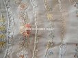 画像12: 【クリスマスセール2021対象外】アンティーク リボン刺繍のパネル 薔薇＆勿忘草
