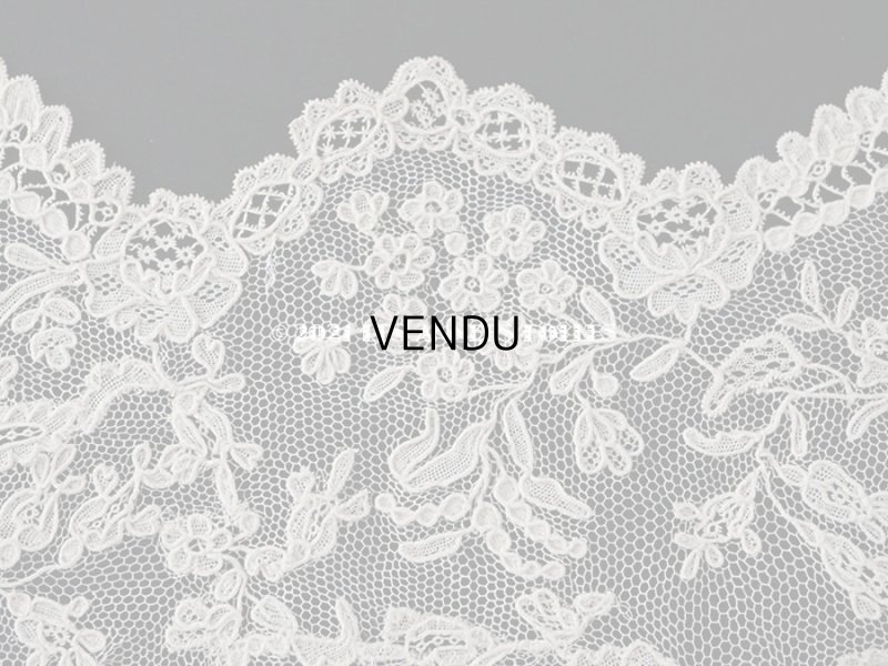 画像6: 【クリスマスセール2021対象外】アンティーク アランソンレース 結婚式のハンカチ  【ポワン・ダランソン（アランソン）】　【POINT D'ALENCON】