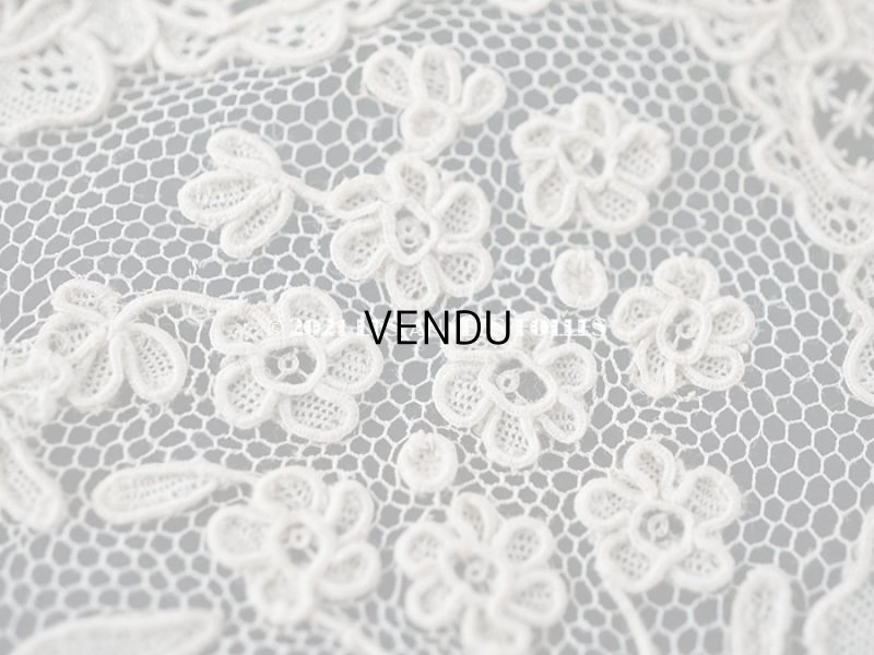 画像12: 【クリスマスセール2021対象外】アンティーク アランソンレース 結婚式のハンカチ  【ポワン・ダランソン（アランソン）】　【POINT D'ALENCON】