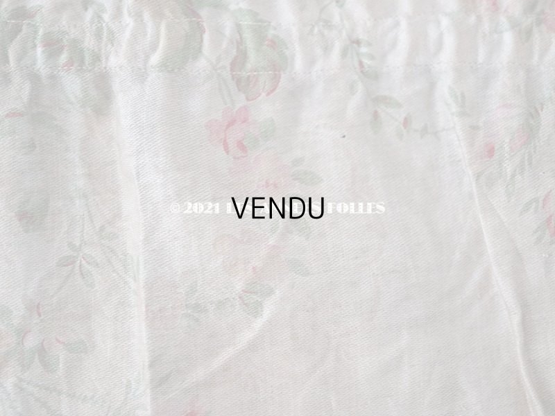 画像13: 【クリスマスセール2021対象外】19世紀末 アンティーク 薔薇模様のファブリック　74×135cm