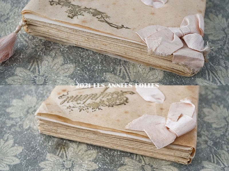 画像6: アンティーク ピンクのリボンが結ばれた バテムのドラジェボックス レースペーパー