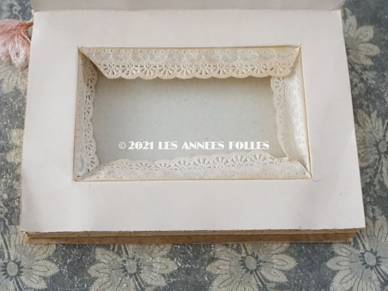 画像8: アンティーク ピンクのリボンが結ばれた バテムのドラジェボックス レースペーパー