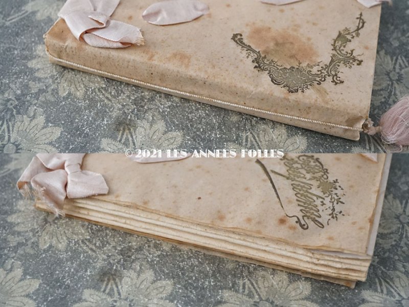 画像5: アンティーク ピンクのリボンが結ばれた バテムのドラジェボックス レースペーパー