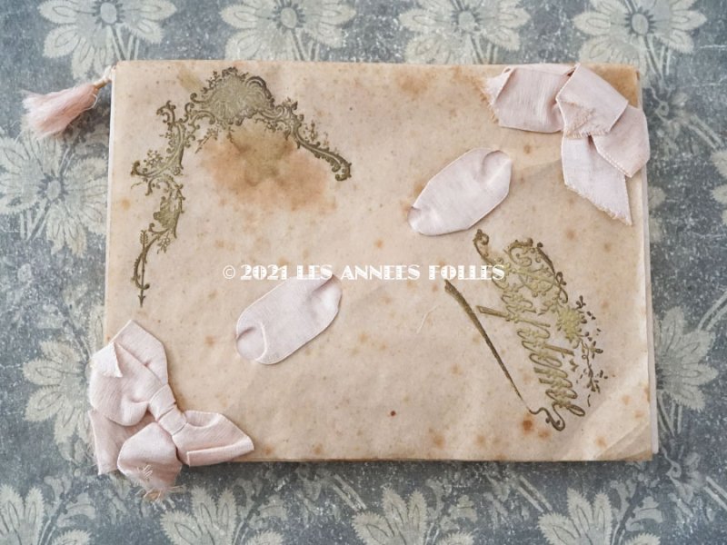 画像3: アンティーク ピンクのリボンが結ばれた バテムのドラジェボックス レースペーパー