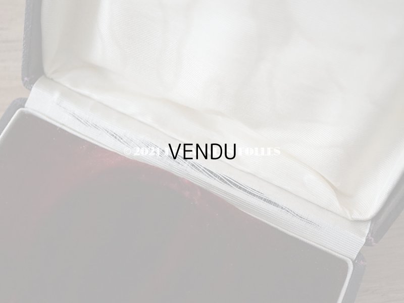 画像11: 【クリスマスセール2021対象外】19世紀末 アンティーク 本革製 イニシャル入り SM 大きなジュエリーボックス  ボルドーブラウン