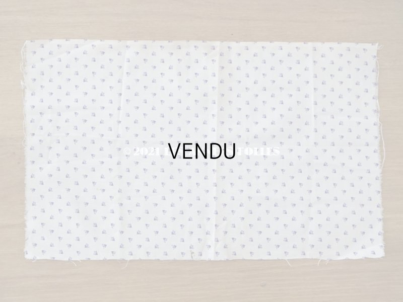 画像4: 【クリスマスセール2021対象外】アンティーク  小さな薄紫の薔薇模様 コットンファブリック ドールドレス 43×26.7cm