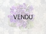 【クリスマスセール2021対象外】アンティーク　ベルベット 菫の大きな布花  