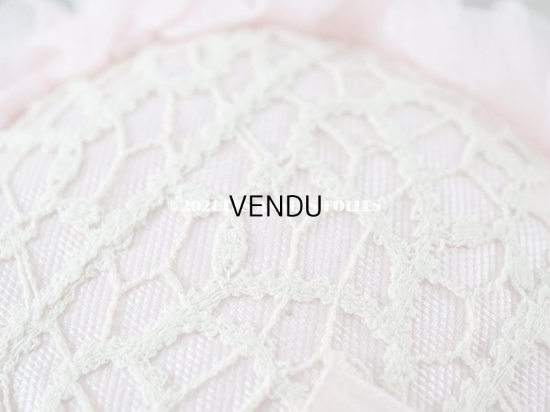 画像5: 【クリスマスセール2021対象外】アンティーク ピンクのリボンが結ばれた シルクシフォンのピンクッション 