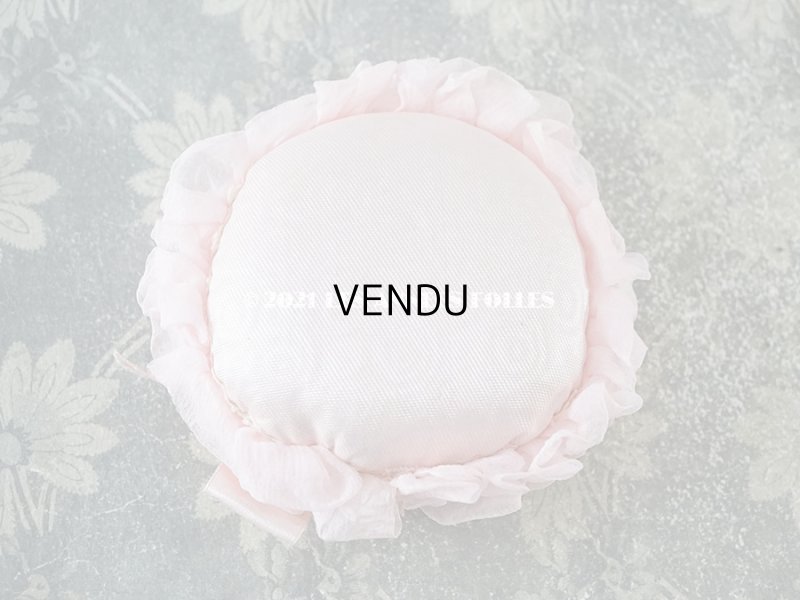 画像6: 【クリスマスセール2021対象外】アンティーク ピンクのリボンが結ばれた シルクシフォンのピンクッション 