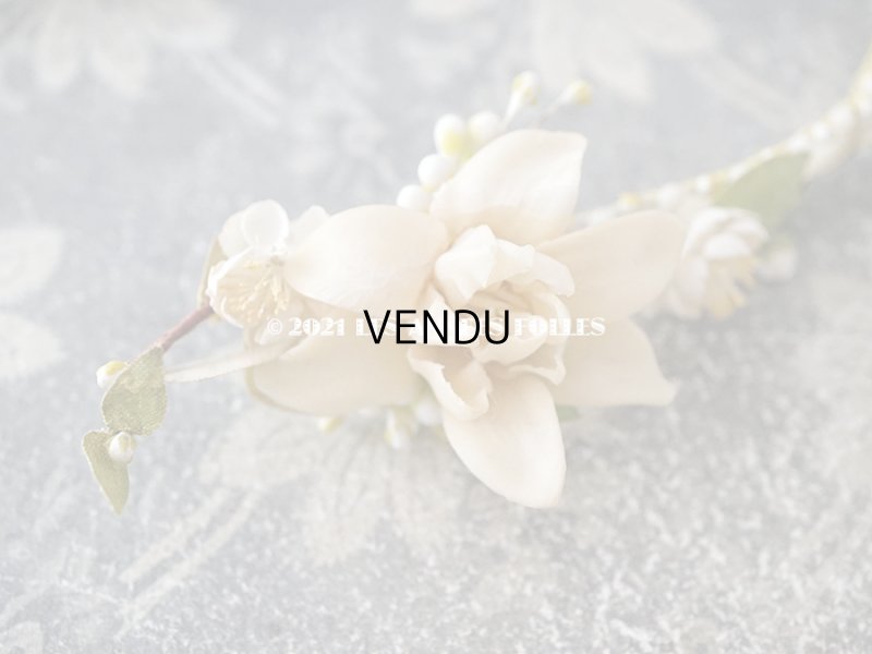 画像7: 1925年 アンティーク ワックスフラワーのティアラ  結婚式 ウェディング 桜の花