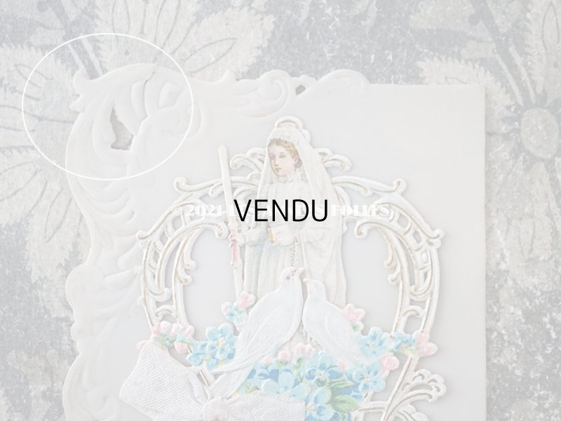 画像3: 1900年代 アンティーク  初聖体のカニヴェ プルミエール・コミュ二オン セルロイド製