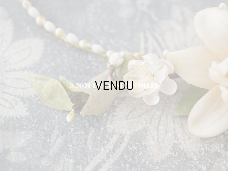 画像5: 1925年 アンティーク ワックスフラワーのティアラ  結婚式 ウェディング 桜の花