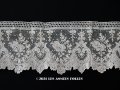 19世紀末 アンティーク ニードルレース ポワンドガーズのボーダー 120cm 【ポワン・ド・ガーズ】 