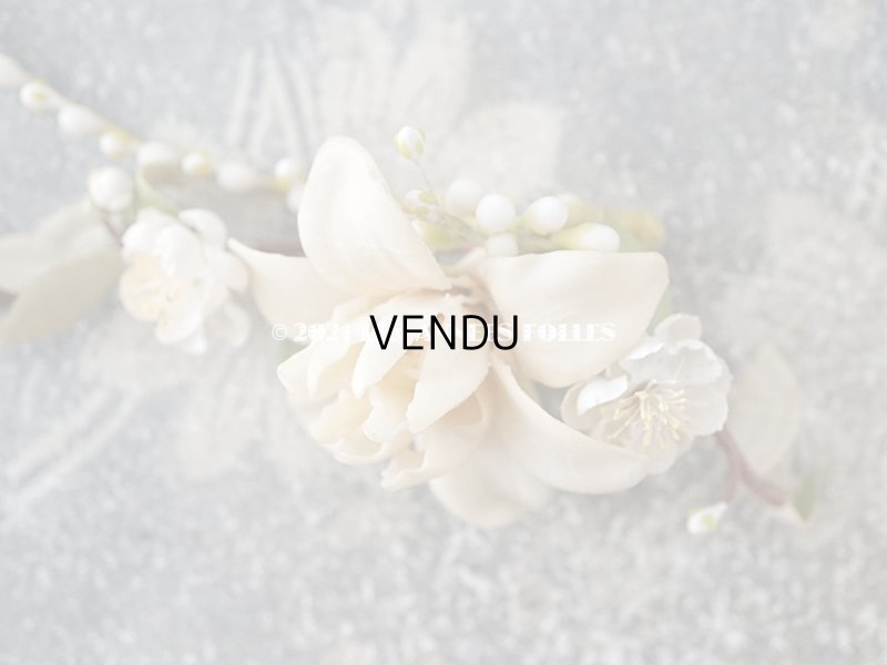 画像6: 1925年 アンティーク ワックスフラワーのティアラ  結婚式 ウェディング 桜の花