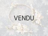 1925年 アンティーク ワックスフラワーのティアラ  結婚式 ウェディング 桜の花