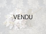 アンティーク ライラックの布花  