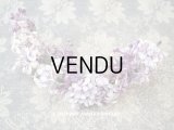 アンティーク ライラックの布花  ティアラ
