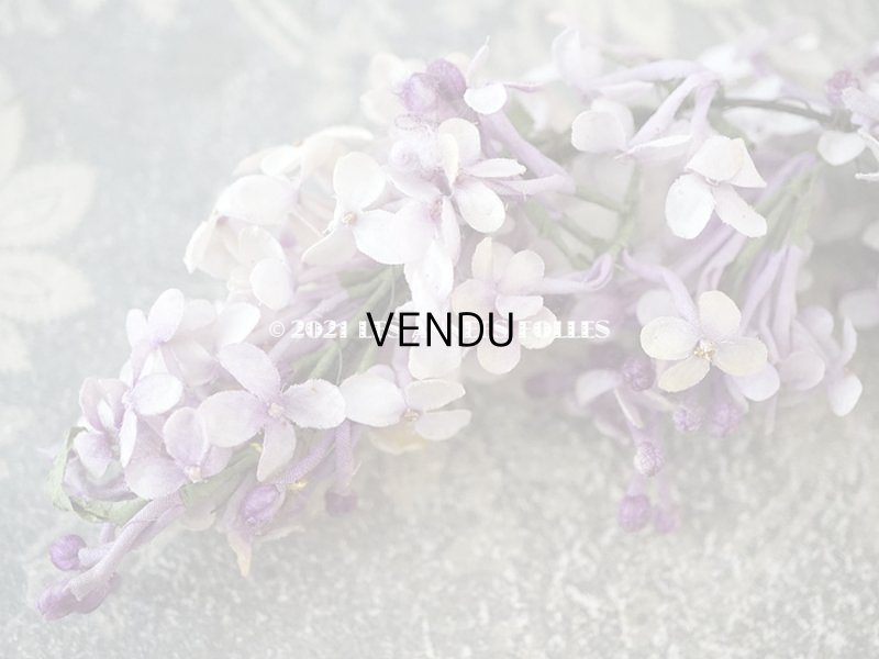 画像9: アンティーク ライラックの布花  ティアラ