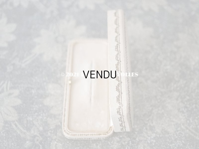 画像5: アンティーク 薔薇のガーランドの金彩入り オフホワイトのジュエリーボックス 