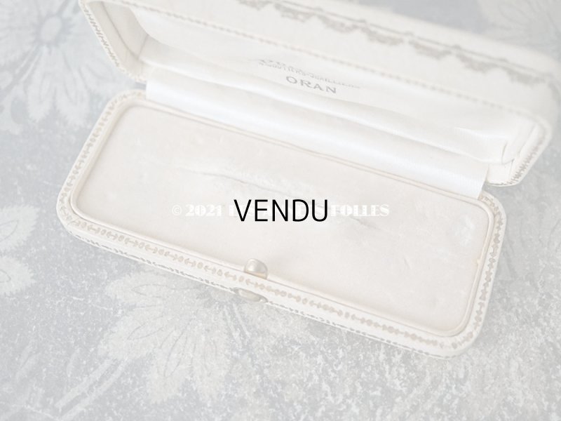 画像6: アンティーク 薔薇のガーランドの金彩入り オフホワイトのジュエリーボックス 