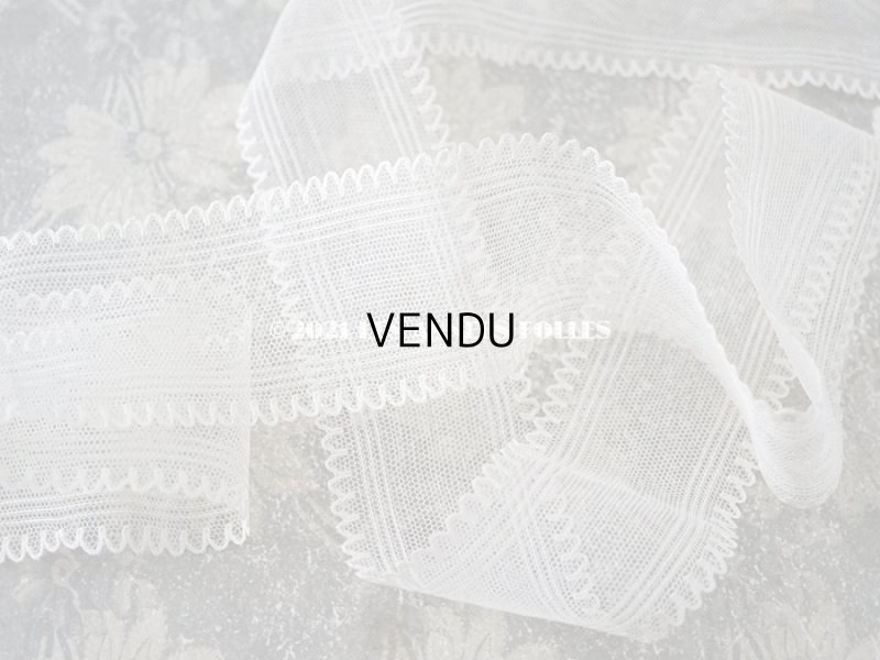 画像10: 1920年代 アンティーク 　ピコット付きチュールレース 約10mのセット　2種類