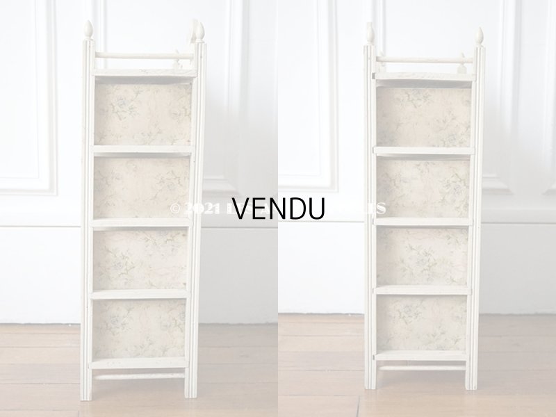 画像4: 【セール対象外】1900年代 アンティーク  カルトナージュチェスト 淡いピンクのリボン&ブルーの薔薇のガーランド