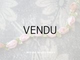 アンティーク ピンクの薔薇のロココトリム 31cm
