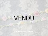 アンティーク 大きな5色の薔薇のロココトリム 54cm
