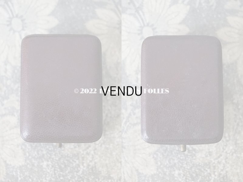 画像6: アンティーク 本革製 ジュエリーボックス  ボルドー