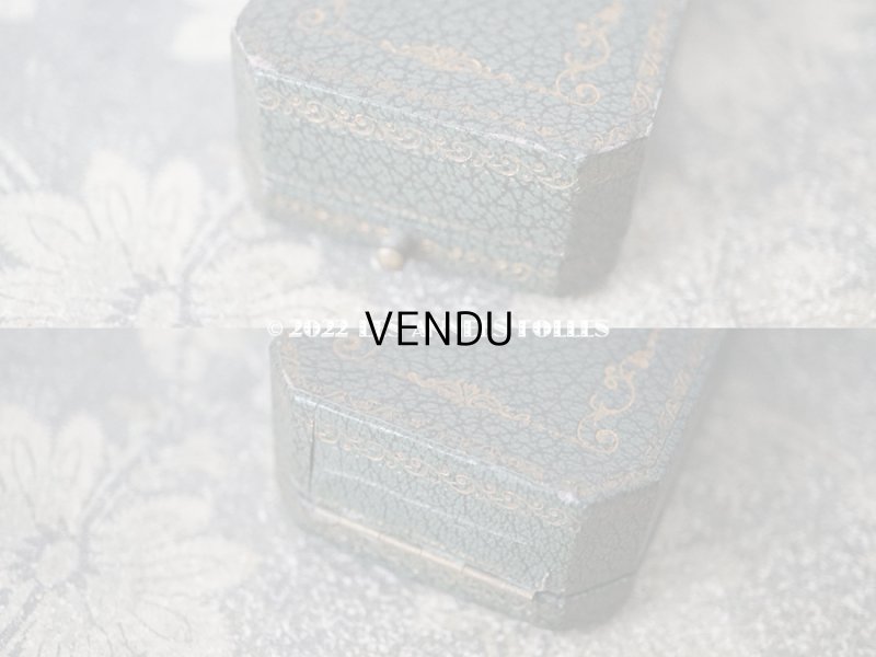 画像5: アンティーク 金彩入り ジュエリーボックス 　グリーン　ボタン用