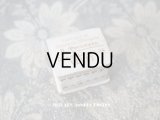 アンティーク 金彩入り オフホワイトのリングボックス ジュエリーボックス 