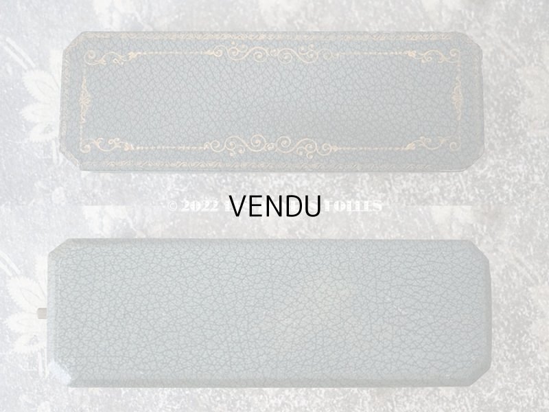 画像3: アンティーク 金彩入り ジュエリーボックス 　グリーン　ボタン用