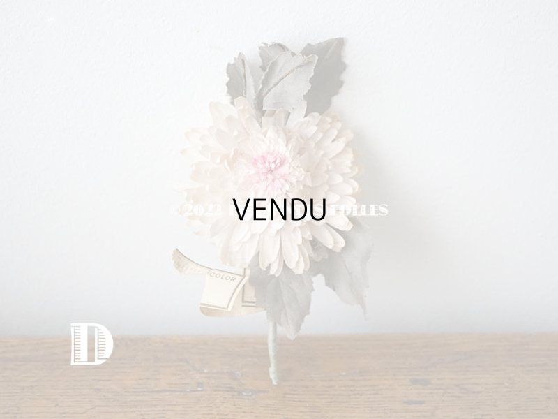 画像11:  アンティーク 布花 西洋菊 クリザンテーム　コサージュ パウダーピンク