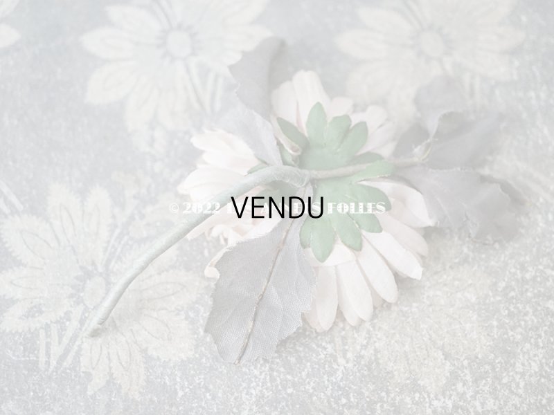 画像10:  アンティーク 布花 西洋菊 クリザンテーム　コサージュ パウダーピンク