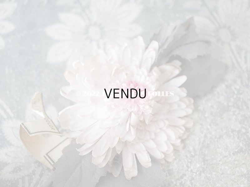画像12:  アンティーク 布花 西洋菊 クリザンテーム　コサージュ パウダーピンク