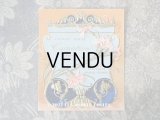 アンティーク パフュームラベル 桃色のカーネーション CARNATION -HONORE PAYAN-