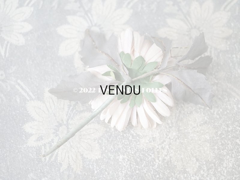 画像7:  アンティーク 布花 西洋菊 クリザンテーム　コサージュ パウダーピンク