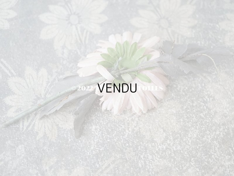 画像16:  アンティーク 布花 西洋菊 クリザンテーム　コサージュ パウダーピンク