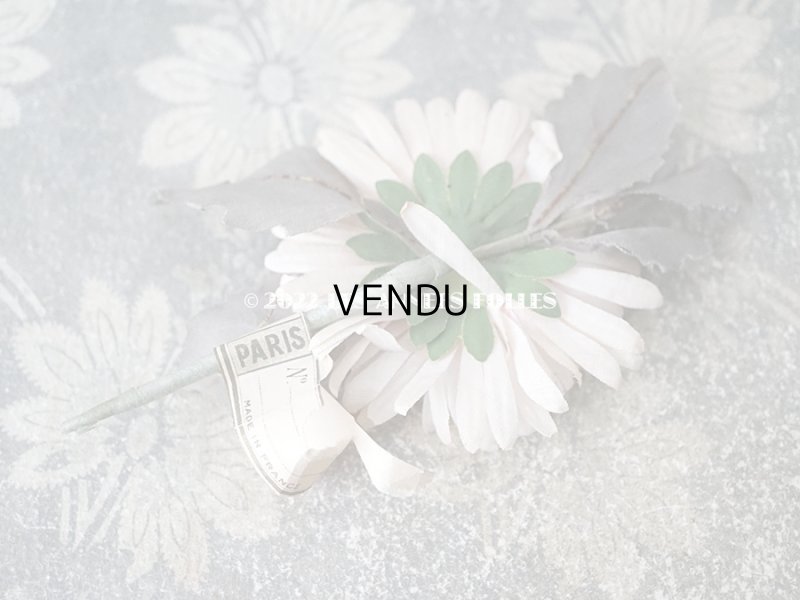 画像13:  アンティーク 布花 西洋菊 クリザンテーム　コサージュ パウダーピンク