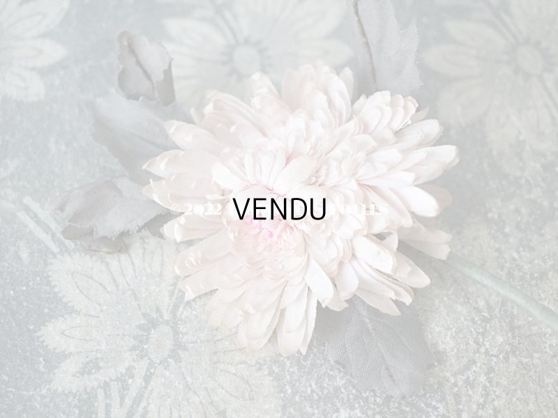 画像9:  アンティーク 布花 西洋菊 クリザンテーム　コサージュ パウダーピンク