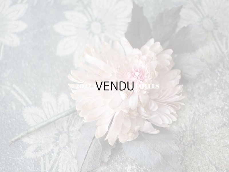 画像6:  アンティーク 布花 西洋菊 クリザンテーム　コサージュ パウダーピンク