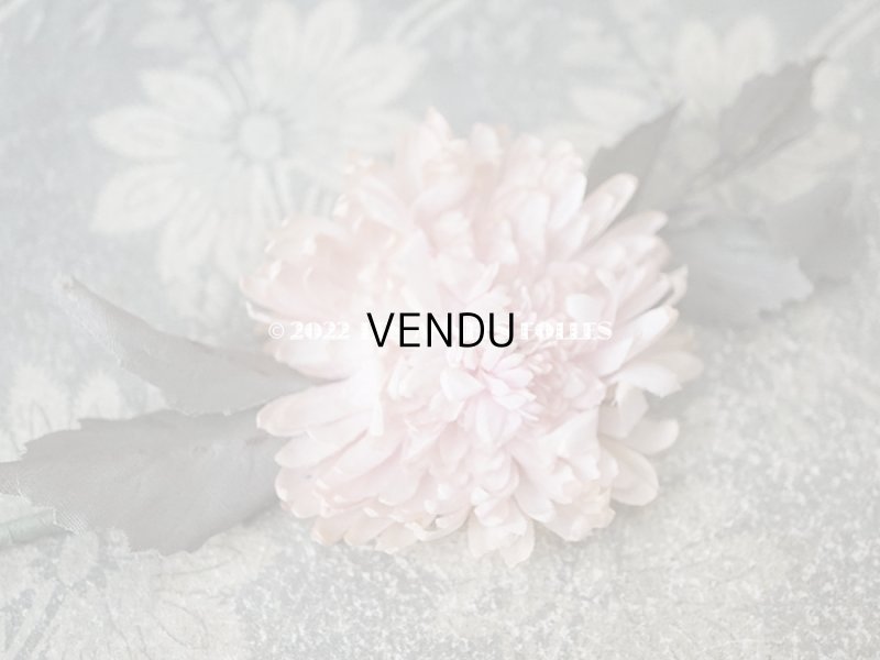 画像15:  アンティーク 布花 西洋菊 クリザンテーム　コサージュ パウダーピンク