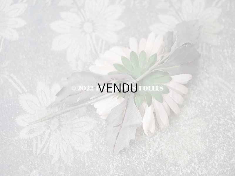 画像4:  アンティーク 布花 西洋菊 クリザンテーム　コサージュ パウダーピンク