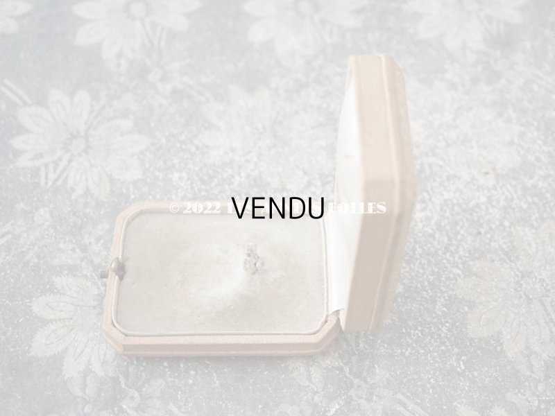 画像5: 1900年代 アンティーク 金彩入り 本革製 ジュエリーボックス  ベージュ