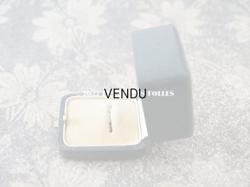 画像5: 1920年代 アンティーク  リングボックス　金彩入り　ブルーグリーン ジュエリーボックス