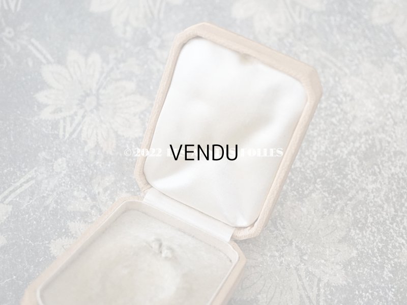 画像8: 1900年代 アンティーク 金彩入り 本革製 ジュエリーボックス  ベージュ